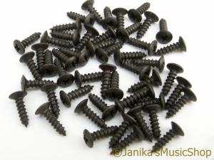 50 LES PAUL PICKGUARD SCREWS BLACK